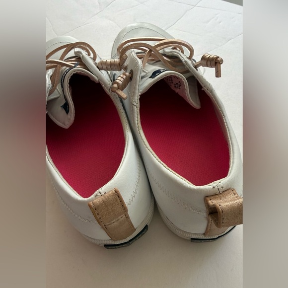 Sperry Girl’s Crest Casual White Sneakers size 4M - Picture 5 of 10